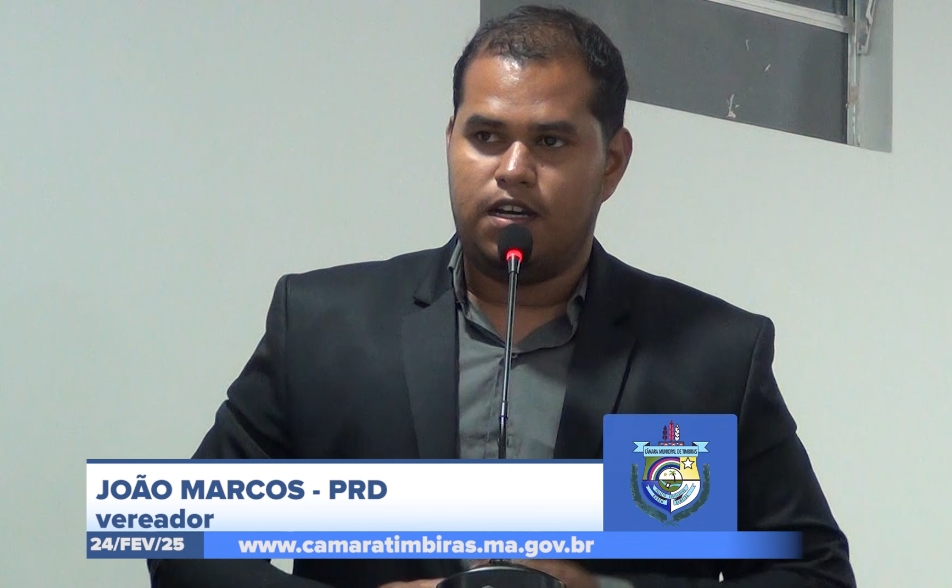 24/02: Vereador João Marcos defende secretária de saúde e cobra respeito durante sessão em Timbiras