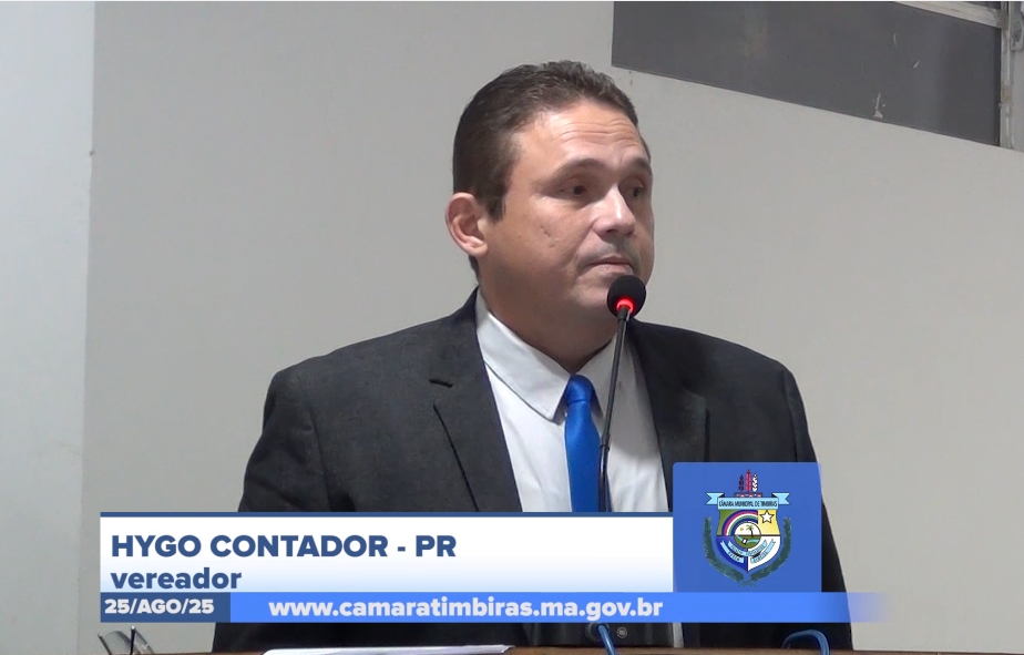 Vereador Hygo Contador questiona gastos com diárias em Timbiras
