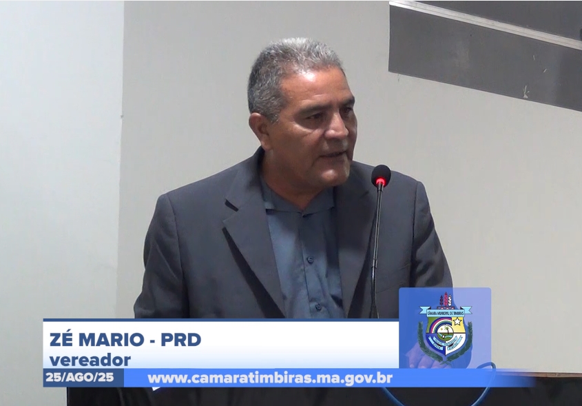 Timbiras: Vereador Zé Mário defende gestão municipal e cobra respeito no plenário