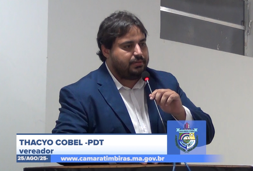 Vereador Thacyo Cobel reage a acusações e defende aplicação correta de recursos em Timbiras